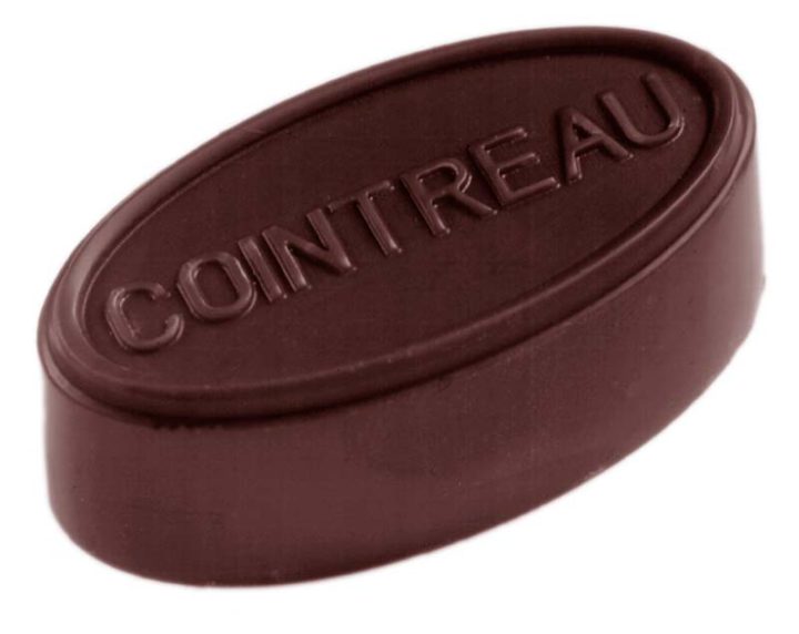Chocolate World Frame Moulds - CW2321 - Cointreau Oval - 14gm - 44x23x15mm