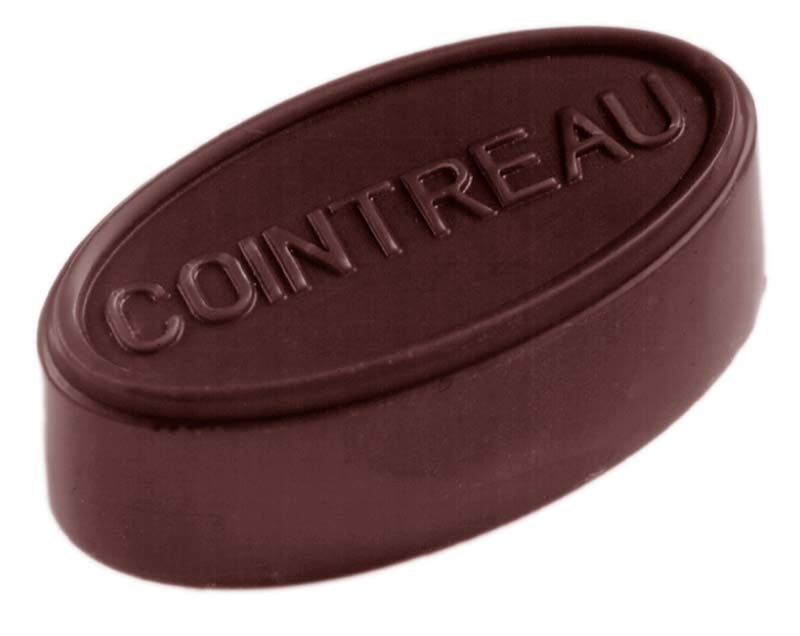 Chocolate World Frame Moulds - CW2321 - Cointreau Oval - 14gm - 44x23x15mm