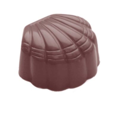 Chocolate World Frame Moulds - CW2324 - Shell Small - 9gm - 26x28x15mm