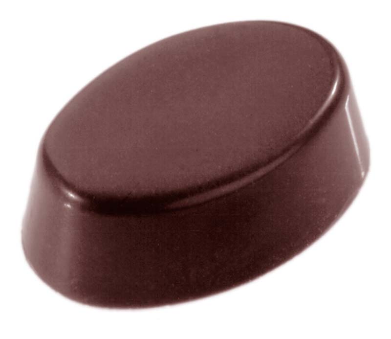 Chocolate World Frame Moulds - CW2331 - Oval Plain 5X8 - 7gm - 33x22x12mm