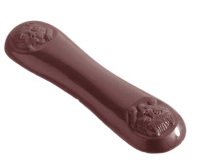 Chocolate World Frame Moulds - CW2336 - Filbert - 6gm - 71x18x5mm