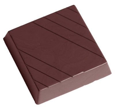 Chocolate World Frame Moulds - CW2356 - Square With Lines - 19gm - 41x41x10mm