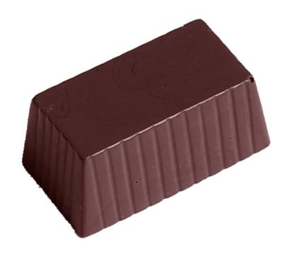 Chocolate World Frame Moulds - CW2357 - Square Block - 10gm - 34x18x15mm