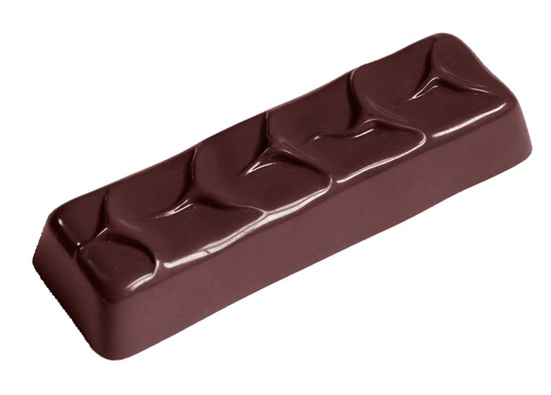 Chocolate World Frame Moulds - CW2362 - Enrobed Bar Large - 60gm - 105x33x20mm