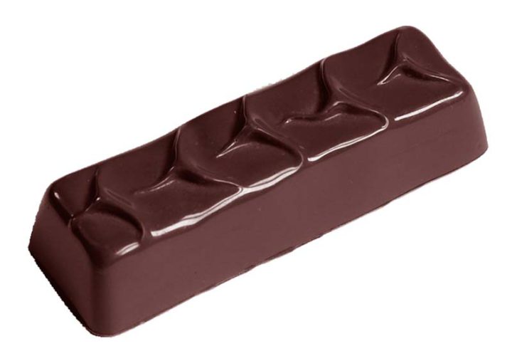 Chocolate World Frame Moulds - CW2363 - Enrobed Bar Medium - 39gm - 84x26x20mm