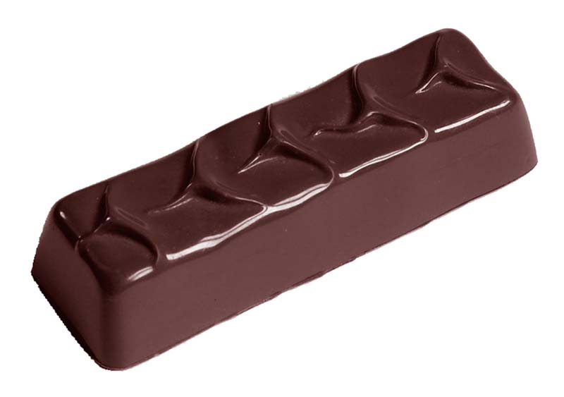 Chocolate World Frame Moulds - CW2363 - Enrobed Bar Medium - 39gm - 84x26x20mm