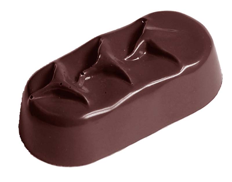 Chocolate World Frame Moulds - CW2364 - Enrobed Bar Small - 27gm - 60x29x19mm