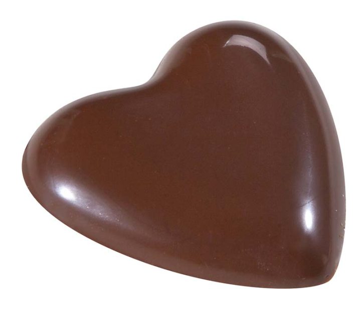 Chocolate World Frame Moulds - CW2367 - Heart - 7.5gm - 36x41x7mm