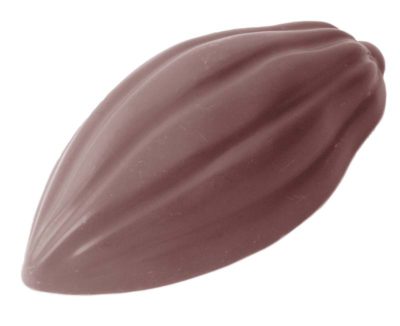 Chocolate World Frame Moulds - CW2370 - Cocoa Bean 75mm - 30gm - 74x38x20mm