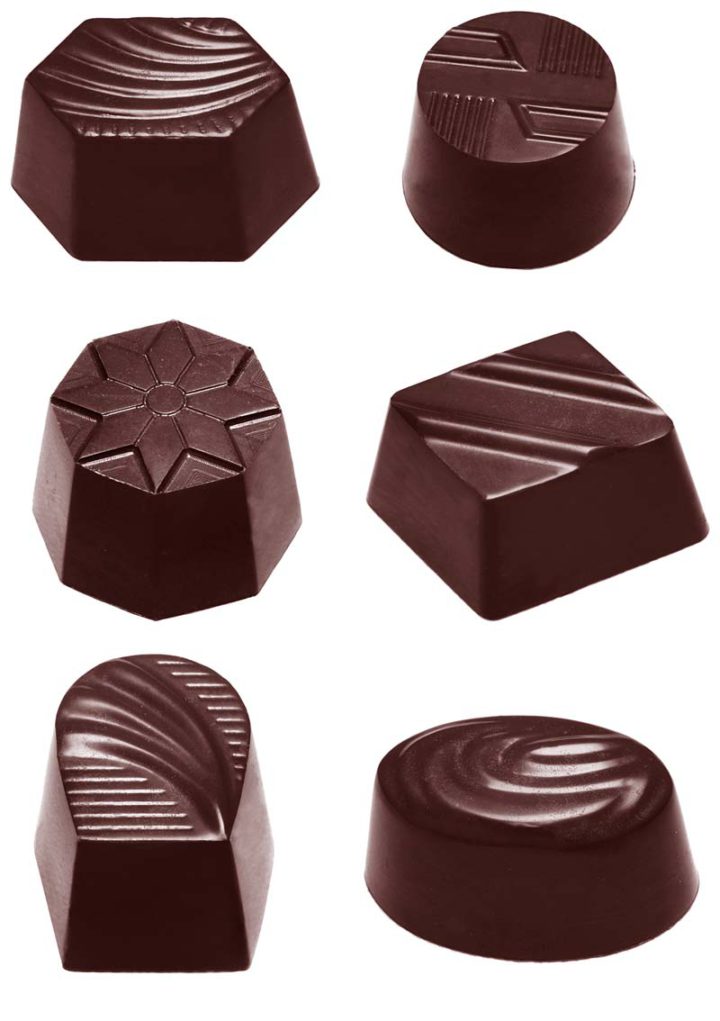 Chocolate World Frame Moulds - CW2371 - Assortment Small 6 Fig. - 7gm - N/AxN/AxN/Amm