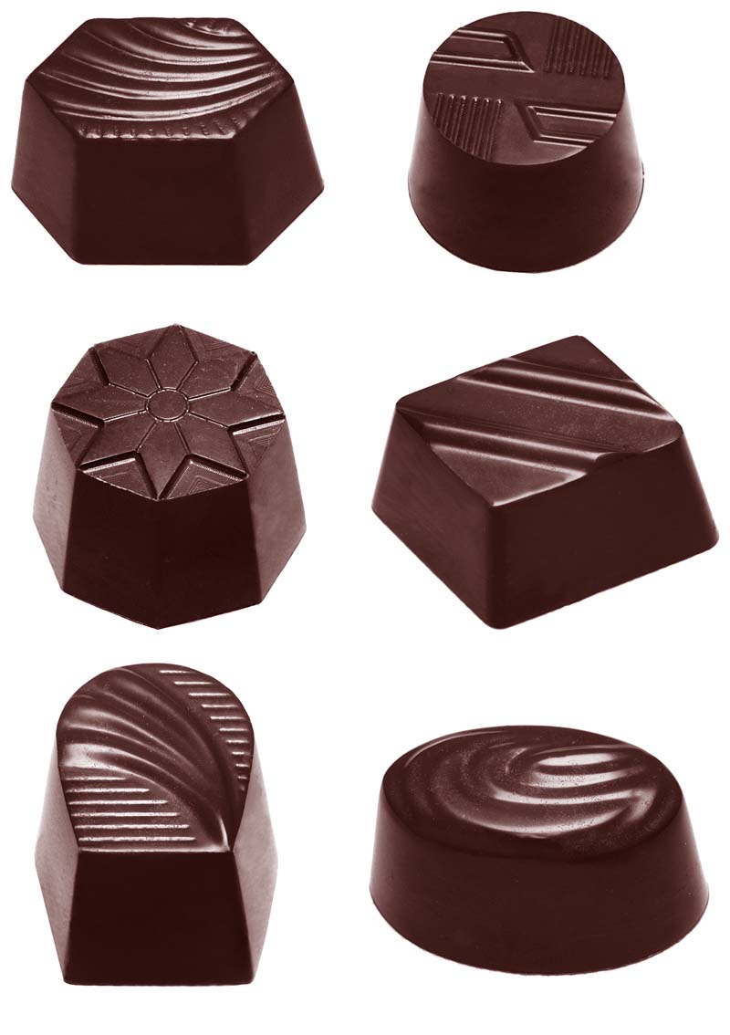 Chocolate World Frame Moulds - CW2371 - Assortment Small 6 Fig. - 7gm - N/AxN/AxN/Amm