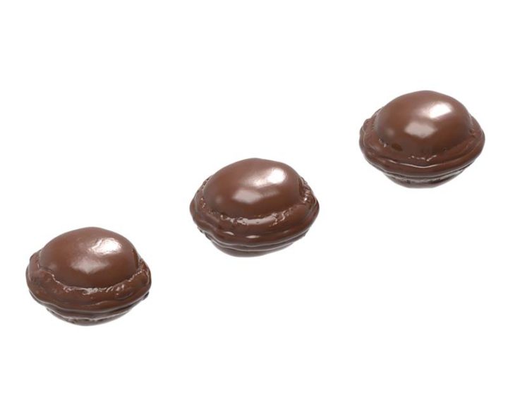 Chocolate World Frame Moulds - CW2378 - Macaron De Paris - 5.2gm - 30x30x10mm