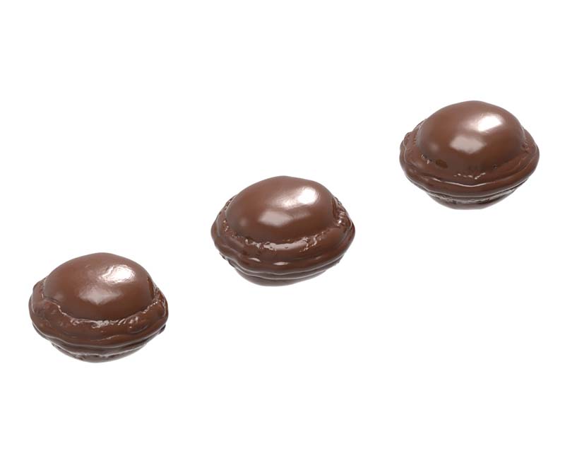 Chocolate World Frame Moulds - CW2378 - Macaron De Paris - 5.2gm - 30x30x10mm