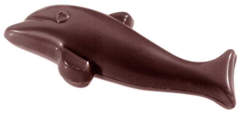 Chocolate World Frame Moulds - CW2382 - Dolphin - 8.5gm - 73x26x8mm