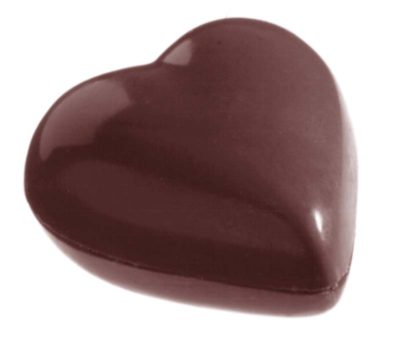 Chocolate World Frame Moulds - CW2383 - Heart 33mm - 7.5gm - 33x33x11mm
