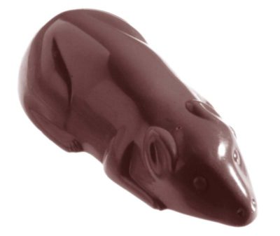 Chocolate World Frame Moulds - CW2384 - Mouse - 24gm - 68x33x19mm