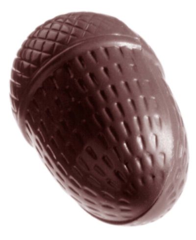 Chocolate World Frame Moulds - CW2387 - Acorn - 7gm - 39x24x12mm