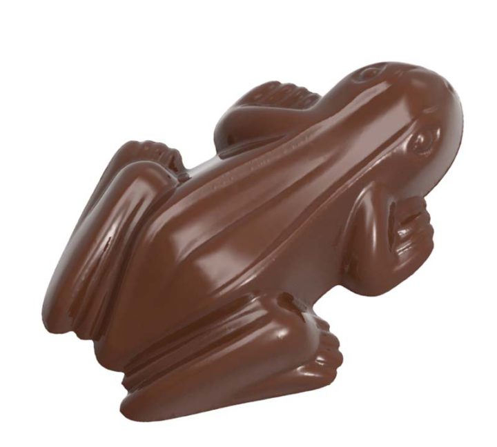 Chocolate World Frame Moulds - CW2434 - Frog - 20gm - 66x45x14mm