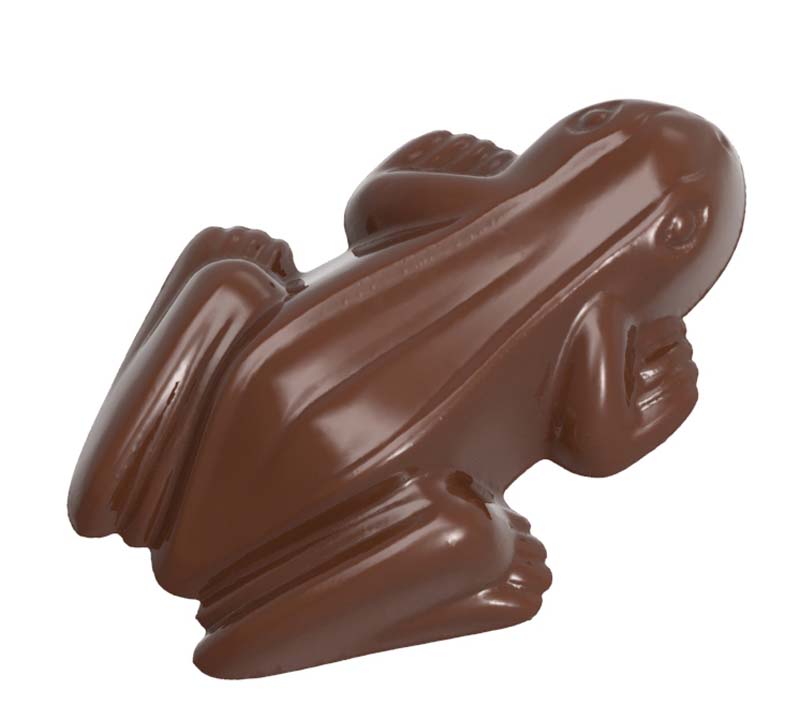 Chocolate World Frame Moulds - CW2434 - Frog - 20gm - 66x45x14mm