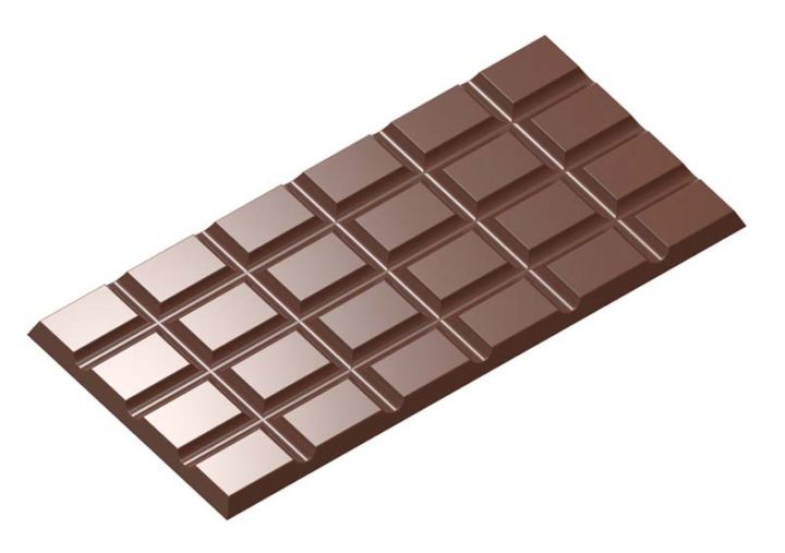 Chocolate World Frame Moulds - CW2437 - Tablet 4X6 Rectangle - 60gm - 156x77x5mm