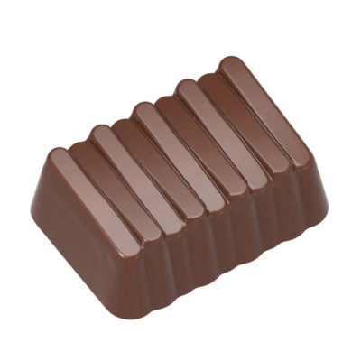Chocolate World Frame Moulds - CW2439 - Praline Steps - 10gm - 34.5x24.5x13mm
