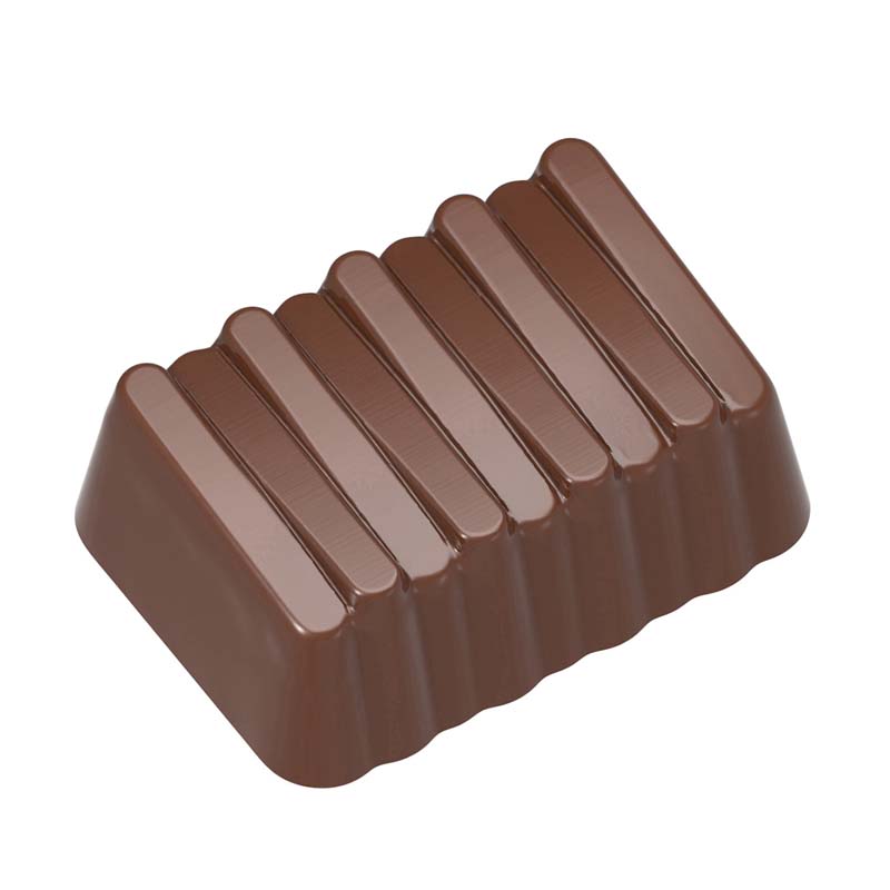 Chocolate World Frame Moulds - CW2439 - Praline Steps - 10gm - 34.5x24.5x13mm