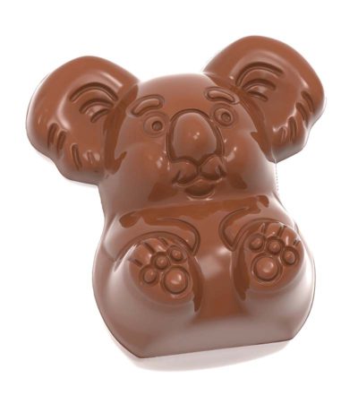 Chocolate World Frame Moulds - CW2442 - Koala - 8gm - 36.5x35x14mm