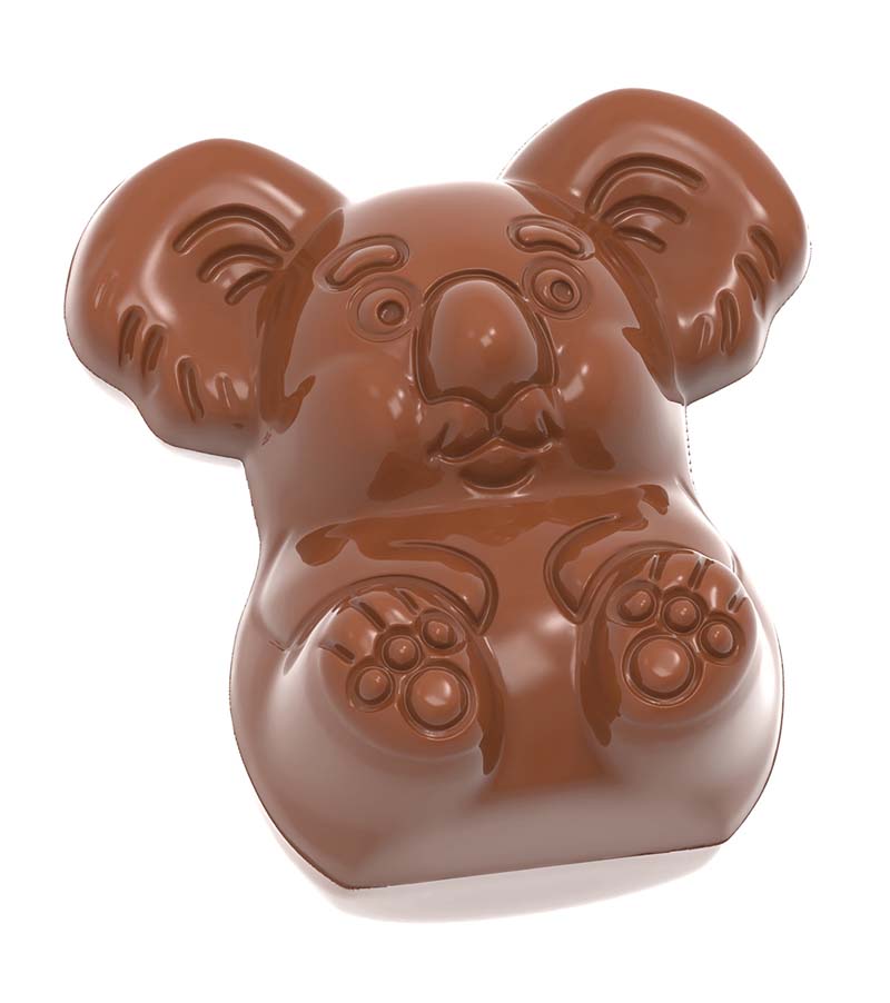 Chocolate World Frame Moulds - CW2442 - Koala - 8gm - 36.5x35x14mm