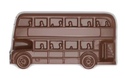 Chocolate World Frame Moulds - CW2447 - Double Decker Bus - 6gm - 38x20x8mm