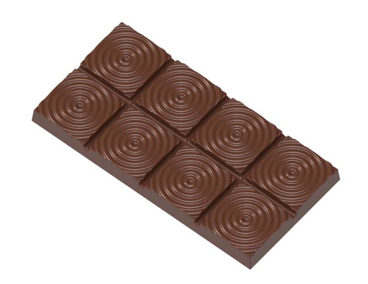 Chocolate World Frame Moulds - CW2451 - Tablet Hypnos - 100gm - 139.5x69.5x10mm