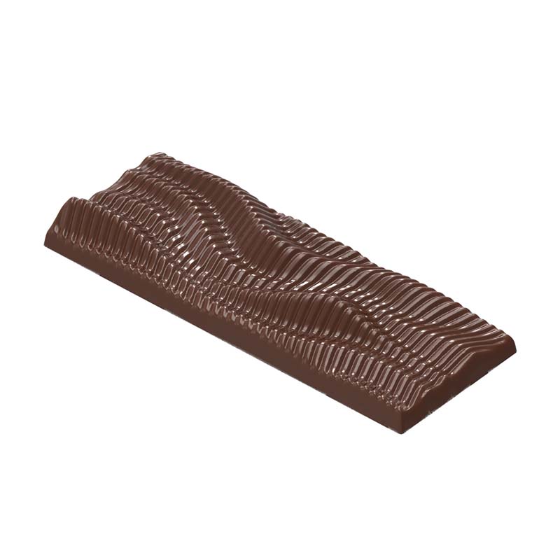 Chocolate World Frame Moulds - CW2459 - Tablet Wind - Waves - Seb Pettersson - 82.5gm - 150x56.5x15mm