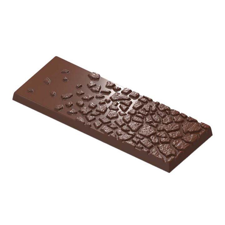 Chocolate World Frame Moulds - CW2462 - Tablet Fire - Lava - Seb Pettersson - 83gm - 150x56.5x10mm