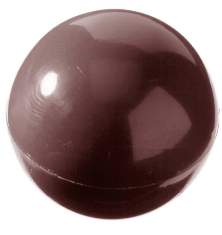 Chocolate World Frame Moulds - CW2467 - Half Sphere Ø 30mm - 9gm - 30x30x15mm