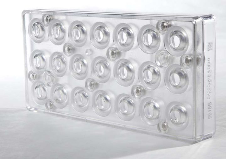 Chocolate World Frame Moulds - CW5018 - Truffles - 12.5gm - 27xN/Ax29mm