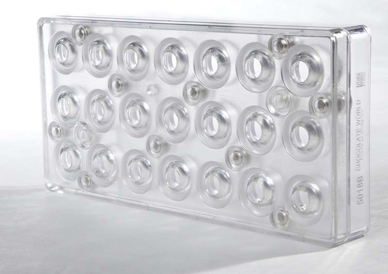 Chocolate World Frame Moulds - CW5018 - Truffles - 12.5gm - 27xN/Ax29mm