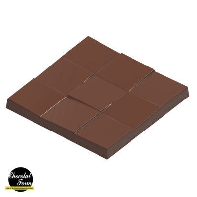 Chocolate World Frame Moulds - CWI_CF0237 - Tablet Slanted Tiles - 43gm - 74.5x74.5x6.5mm