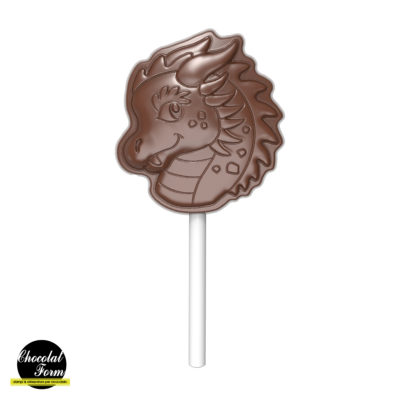 Chocolate World Frame Moulds - CWI_CF0263 - Lollipop Dragon - 20gm - 55x50x12mm