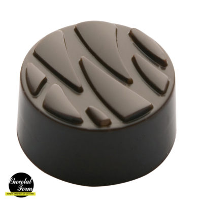 Chocolate World Frame Moulds - CWI_CF0304 - Praline Round Reliefs - 9gm - 28x28x14mm