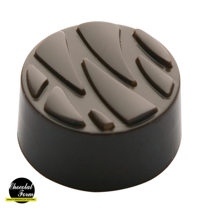 Chocolate World Frame Moulds - CWI_CF0304 - Praline Round Reliefs - 9gm - 28x28x14mm