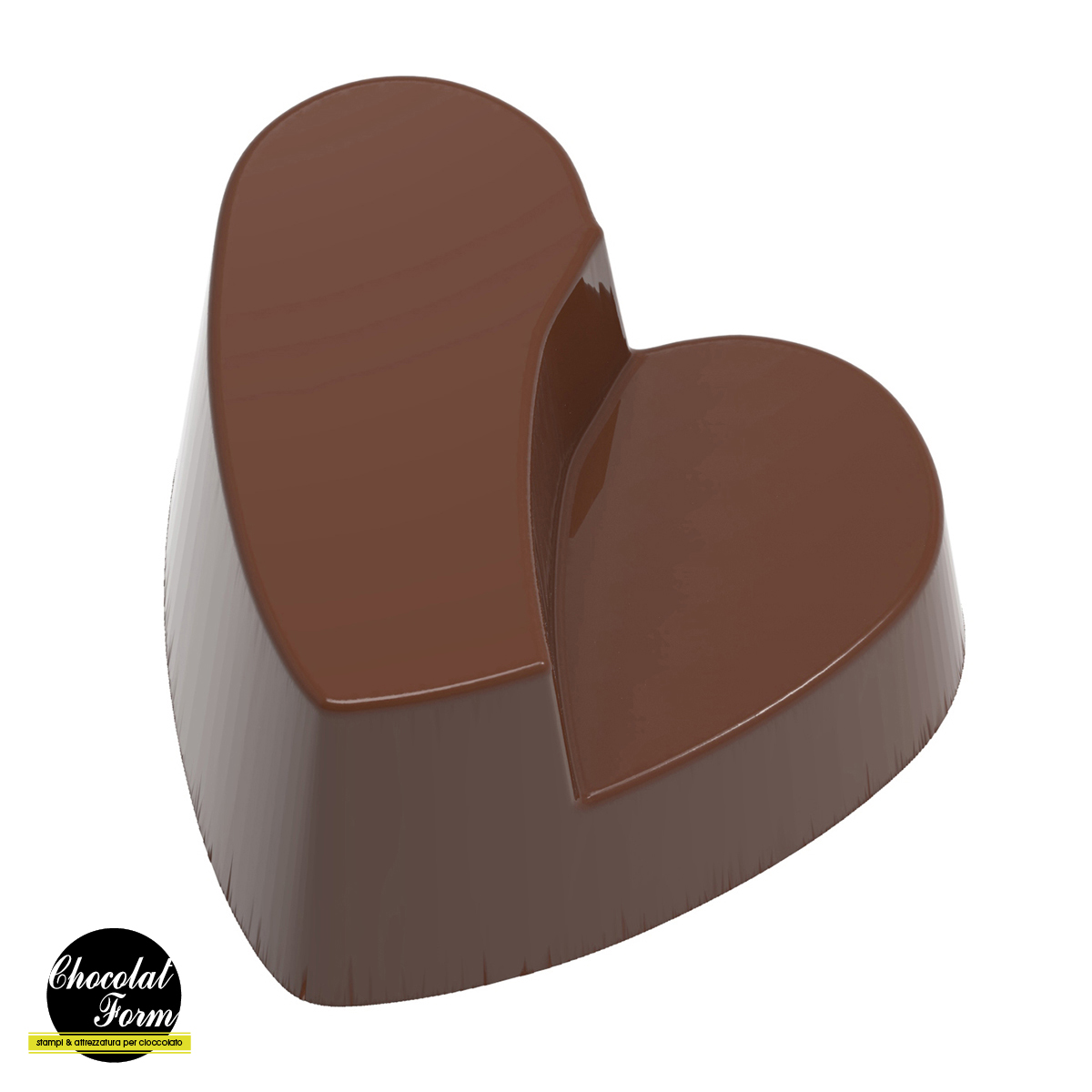Chocolate World Frame Moulds - CWI_CF0606 - Interlocking Heart - 10gm - 29x29x18mm