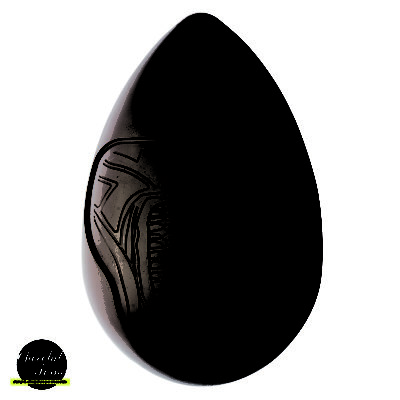 Chocolate World Egg Moulds - CWI_CF0703 - Egg 200 X 130mm Decoration Cocoa Bean - 130x130x200mm