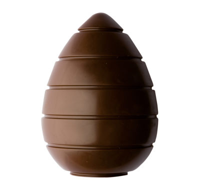 Chocolate World Egg Moulds - CWI_CF0716 - Egg 135 X 95mm Striped - 95xN/Ax135mm