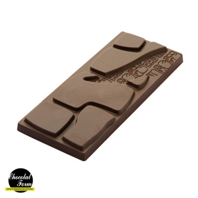 Chocolate World Frame Moulds - CWI_CF0804 - Tablet 50 Gr Glifi Pietra - 50gm - 118x50x9mm