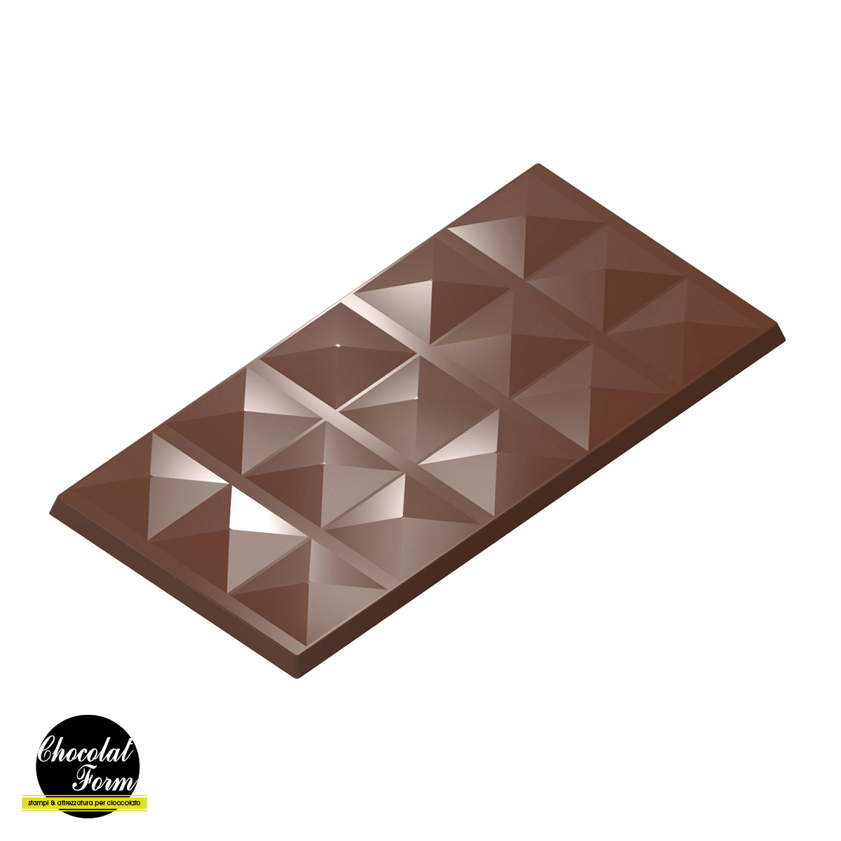 Chocolate World Frame Moulds - CWI_CF0816 - Tablet Palazzo Diamanti - 70.5gm - 150x75x8.5mm