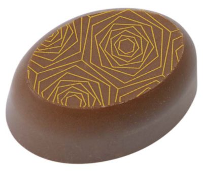Hans Brunner Frame-Moulds - Oval praline - DP-0029-SET - Dimensions: Length: 29 mm