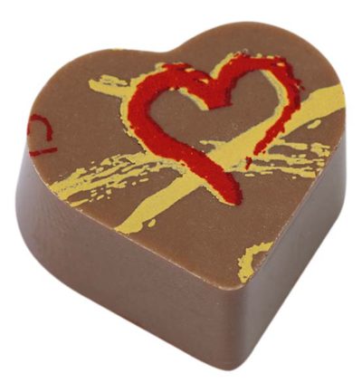 Hans Brunner Frame-Moulds - Heart praline - DP-0031-SET - Dimensions: Length: 25 mm