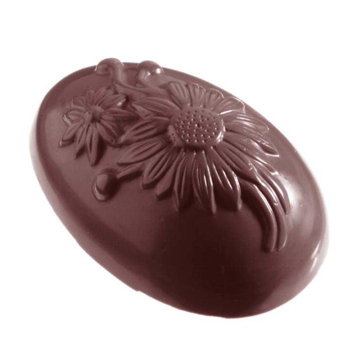 Chocolate World Egg Moulds - E7005/135 - Egg Ox-Eye 135mm - 135x90x45mm