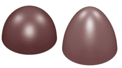 Chocolate World Egg Moulds - E7009/110 - Egg Horizontal 110mm - 110x73x73mm