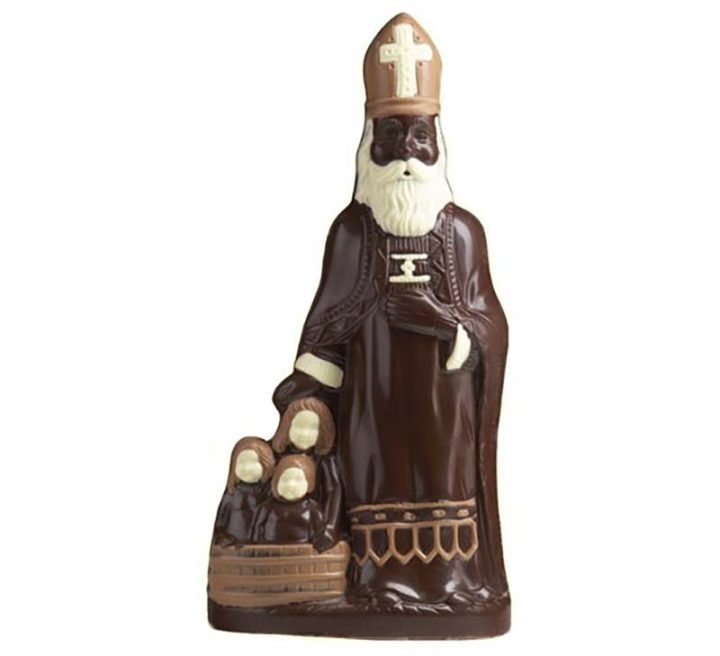 Chocolate World Hollow Figure Moulds - H006 - Saint Nicholas And Children 240mm - 245x125x75mm