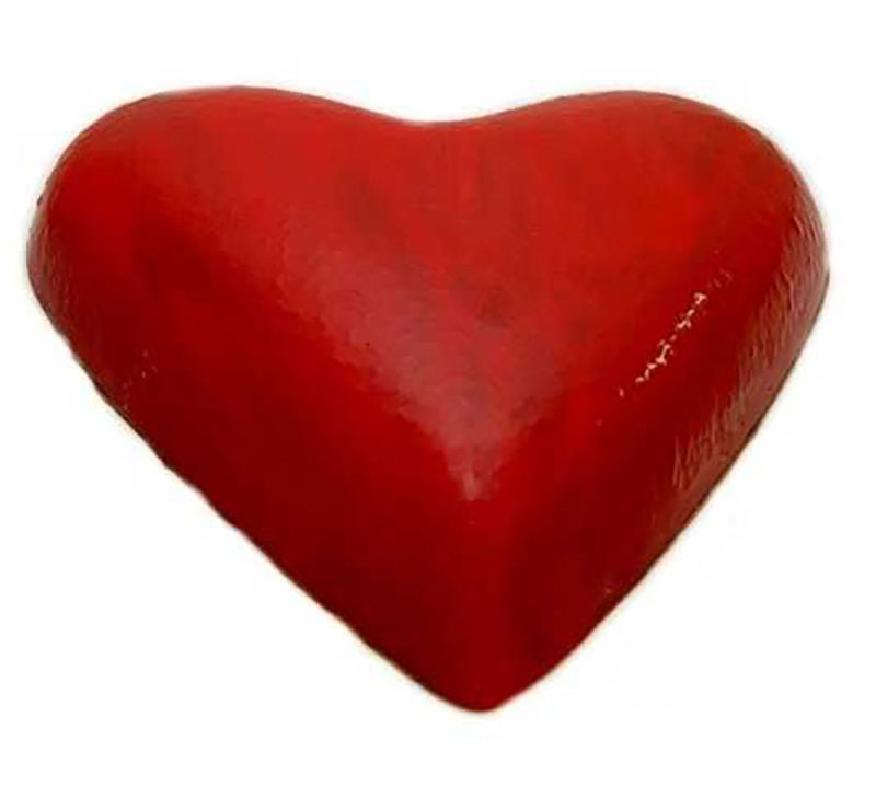 Chocolate World Hollow Figure Moulds - H033 - Heart Spotted - 160x157x33mm
